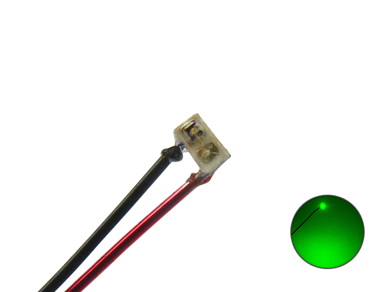 SMD 0402, Draht Kabel, grünlich 521