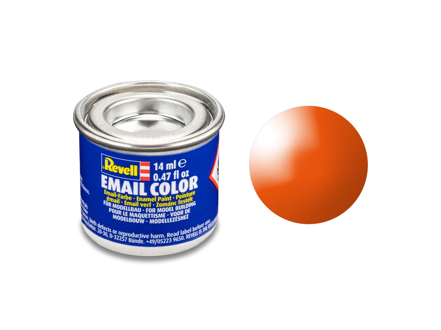 Email Color Orange, glänzend, 14ml, RAL 2004