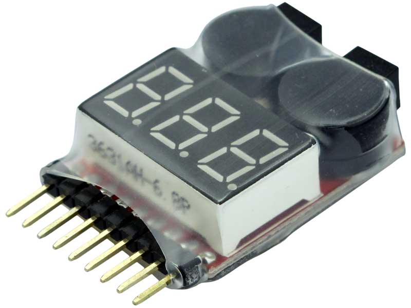 LiPo-Checker 1-8S einstellbar