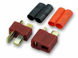 T-Plug Stecker/Kupplung 1 Paar mit Schrumpfschlauch