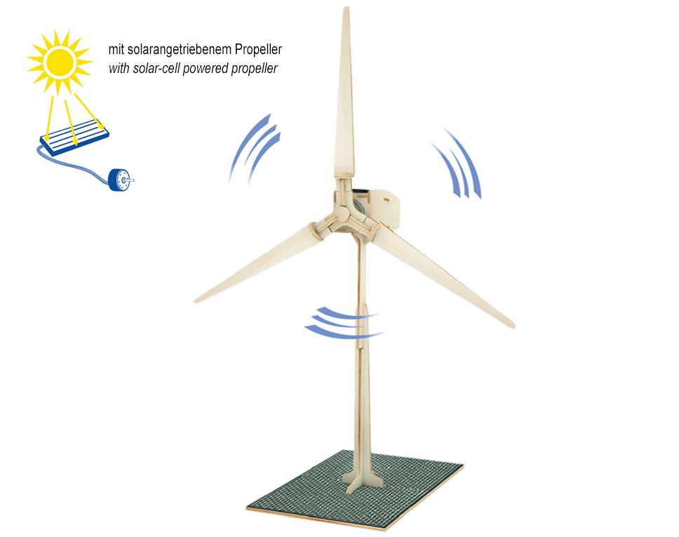 Holzbausatz Solar Windrad