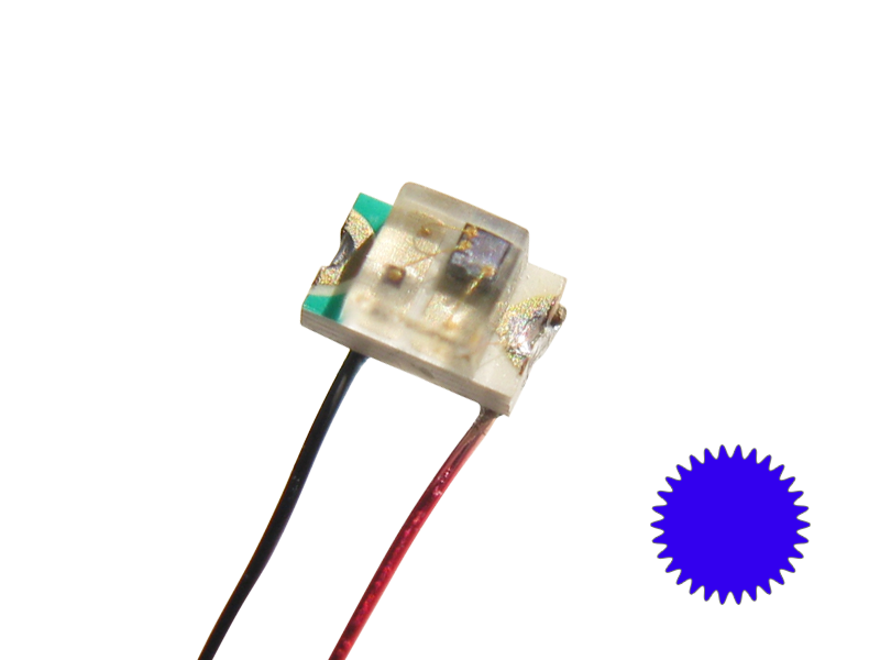 SMD 0805 Blink-LED mit Kabel ca. 30 cm, blau