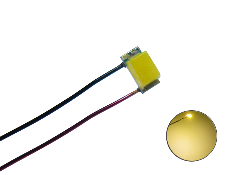 SMD 0603, Draht Kabel  warmweiß   527