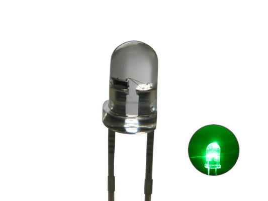 LED 5 mm klar grün     579