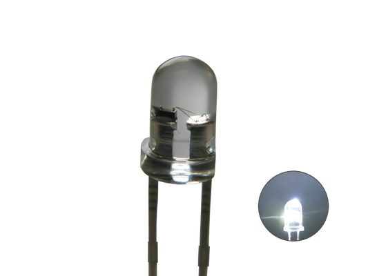 LED blinkend, 3 mm  klar  kaltweiß,     542