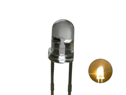 LED blinkend, 3 mm, klar warmweiß    542