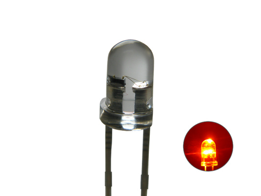 LED blinkend, 3 mm, klar orange / amber   578
