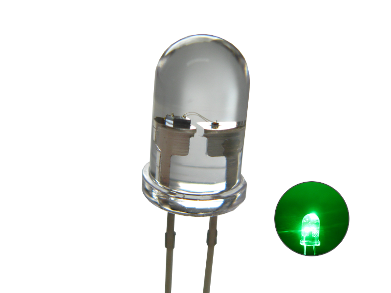 LED blinkend, 3 mm, klar grün    541