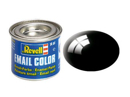 Revell Email Color 32107 Schwarz glänzend, RAL 9005, 14 ml