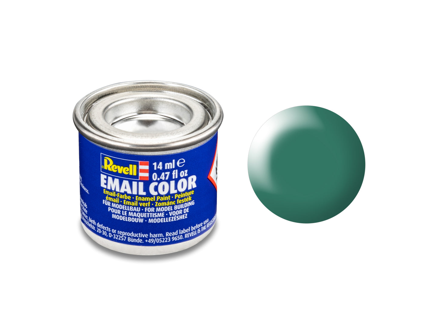 Email Color Patinagrün, seidenmatt, 14ml, RAL 6000  32365