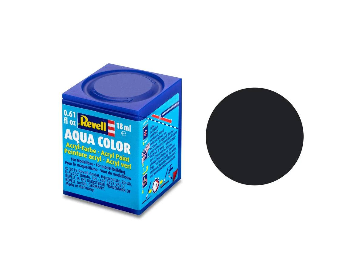 Revell Aqua Color 36108 Schwarz matt 18 ml