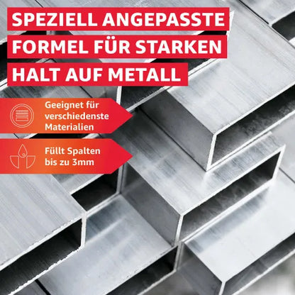 Everglue 2K 5-Minuten-Epoxy Epoxidharz Metallkleber Flüssigmetall 200g Dosierflaschen 1:1