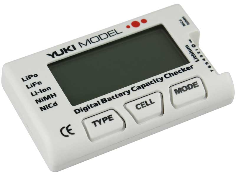 Digital Battery Capacity Checker Schwalemodellbau RC car auto  Boot Flugzeug Akku LED SMD Stecker Kupplung Kabel Deco Modell Spielzeug Schrauben Glühbirne 