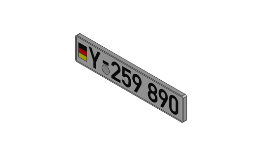 Wiesel MK20 Ersatzteil Kennzeichen (001-84-103)
