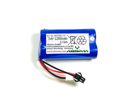 Absima Li-Ion-Battery-Pack-7-4-1200mAh-AB18301-32 Schwale  Modellbau RC Car Auto Boot Flugzeug LED  