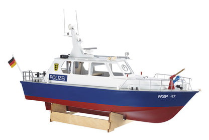 Polizeiboot WSP47 Bausatz 20360   1:25 Schwalemodellbau RC car auto  Boot Flugzeug Akku LED SMD Stecker Kupplung Kabel Deco Modell Spielzeug Schrauben Glühbirne 