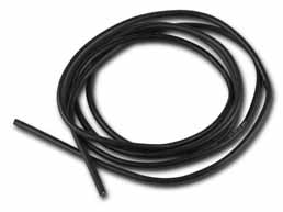 Silikonkabel 1,5 qmm x 1 m, schwarz