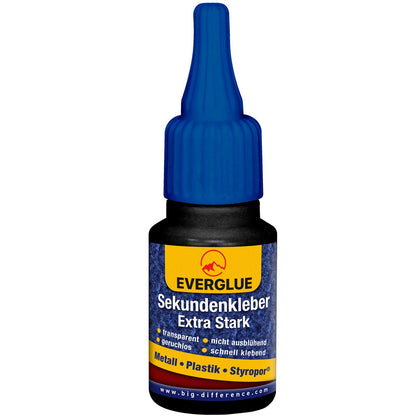 Everglue Sekundenkleber Cyanacrylat für Metall Plastik Styropor®