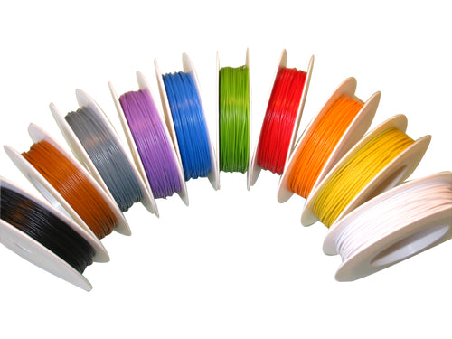 Kabel 0,14 qmm x 1 m, für Modellbahn  rot/schwarz