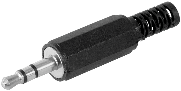 Klinkenstecker 3,5 mm Stereo mit Knickschutz