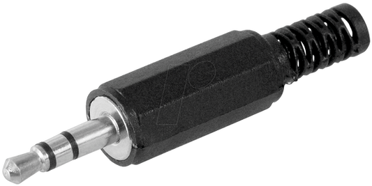 Klinkenstecker 3,5 mm Stereo mit Knickschutz