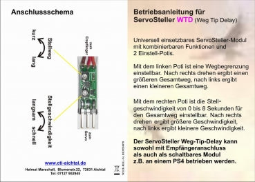 Servo Steller Weg-Tip-Delay