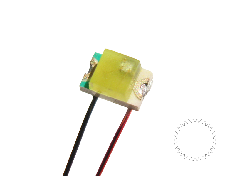 SMD 0805 Blink-LED mit Kabel ca. 30 cm, kaltweiß
