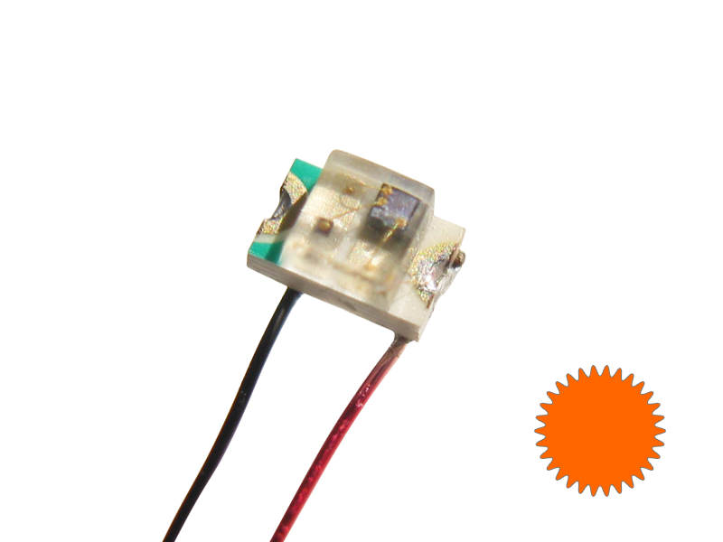 SMD 0805 Blink-LED mit Kabel ca. 30 cm, orange