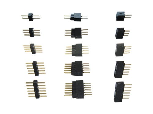 Micro Stiftleiste Steckverbinder RM 1.0, 6-pol. Stecker + Buchse   590