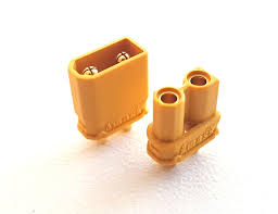 XT30U Stecker und Buchse, gelb, Goldkontakte