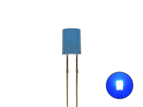 LED 5 mm Zylinderförmig  blau  und  blau leuchtend       579
