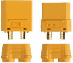 YUKI MODEL XT90  Stecker gelb bis 90A , 1 Stück  Goldkontakt
