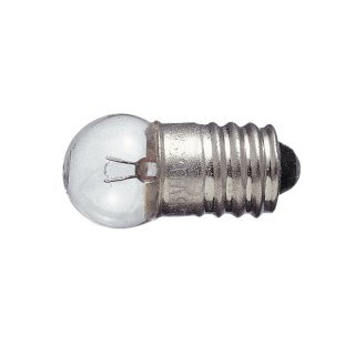 Beli-Beco 5028 Glühlampe klar, E 10 Metallgewinde, Glas 11 mm, 8 Volt, 100 mA, Maßstab 1:1